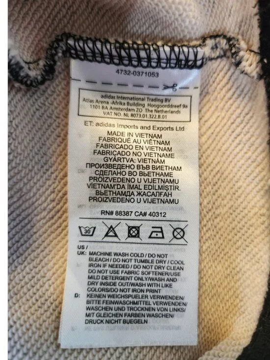 adidas Originals Leopard Print Cropped Trefoil Hoodie OVERSIZED - Picture 10 of 12